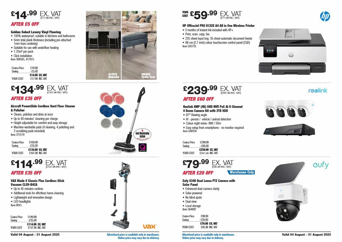 Costco Offers from 4 August