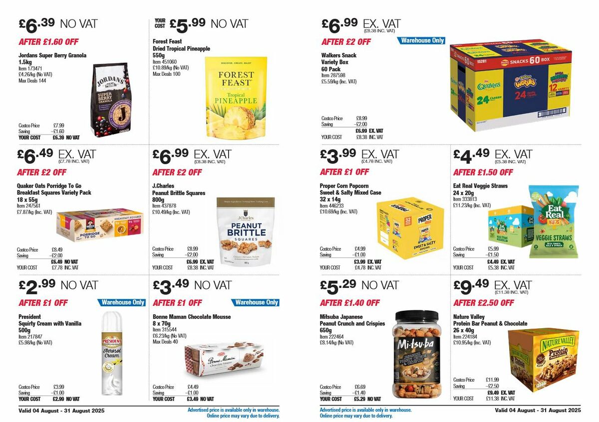 Costco Offers from 4 August