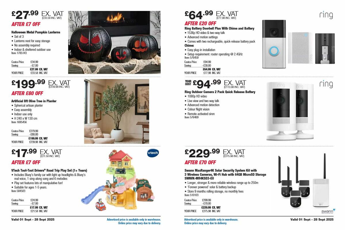 Costco Offers from 1 September
