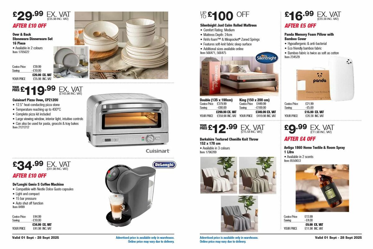 Costco Offers from 1 September
