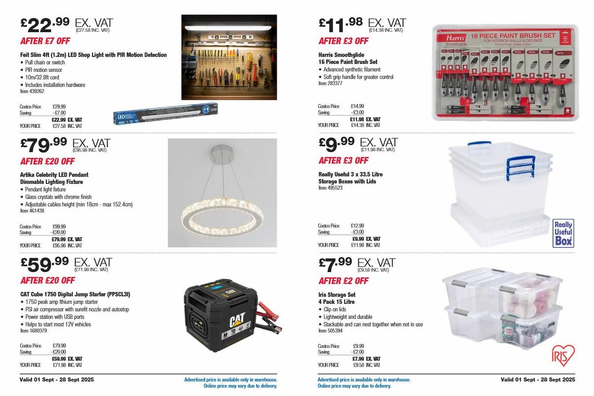 Costco Offers from 1 September