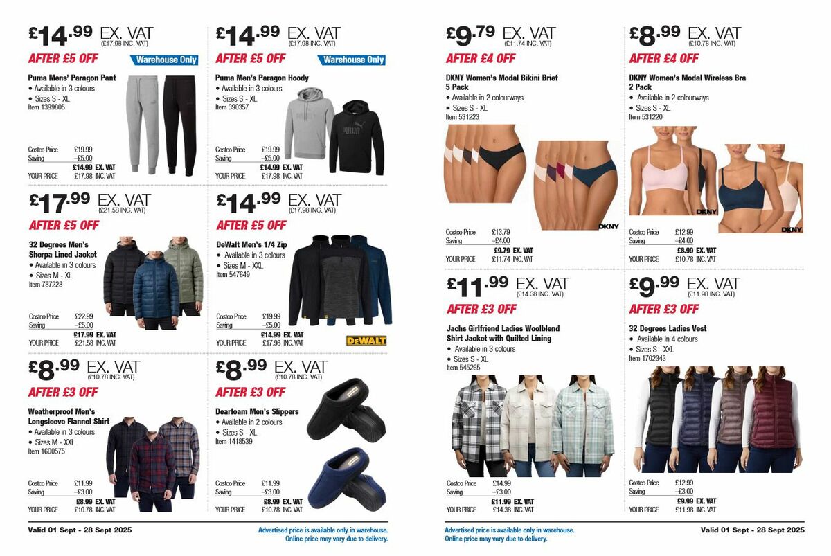 Costco Offers from 1 September