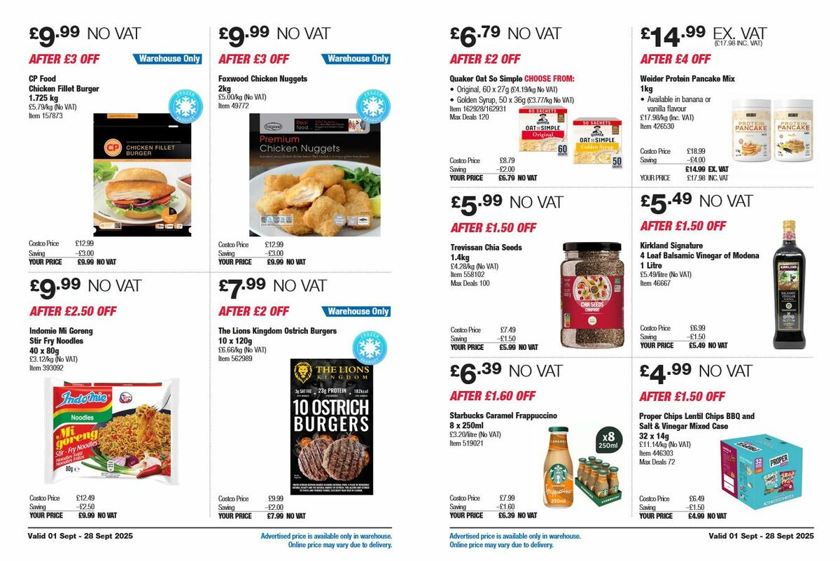 Costco Offers from 1 September