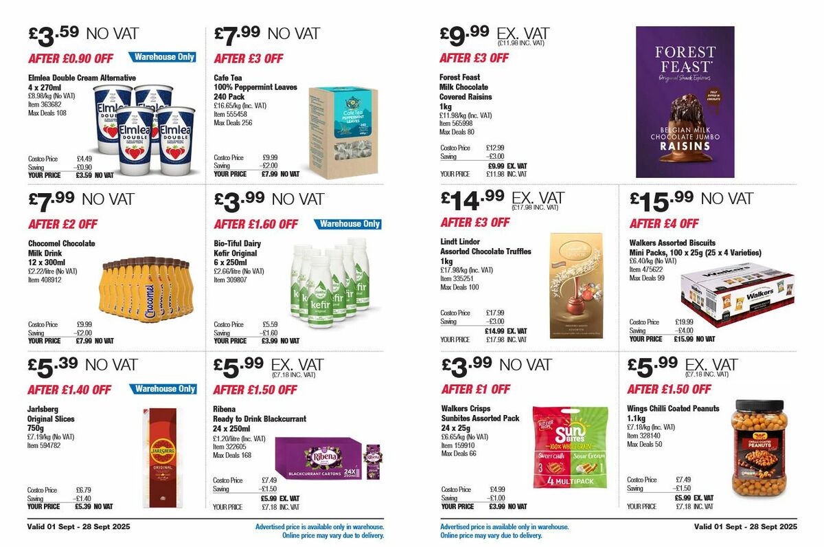 Costco Offers from 1 September
