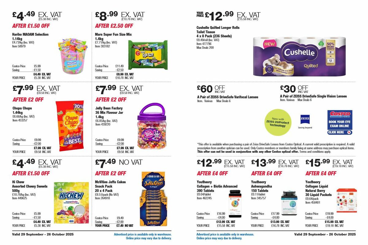 Costco Offers from 29 September