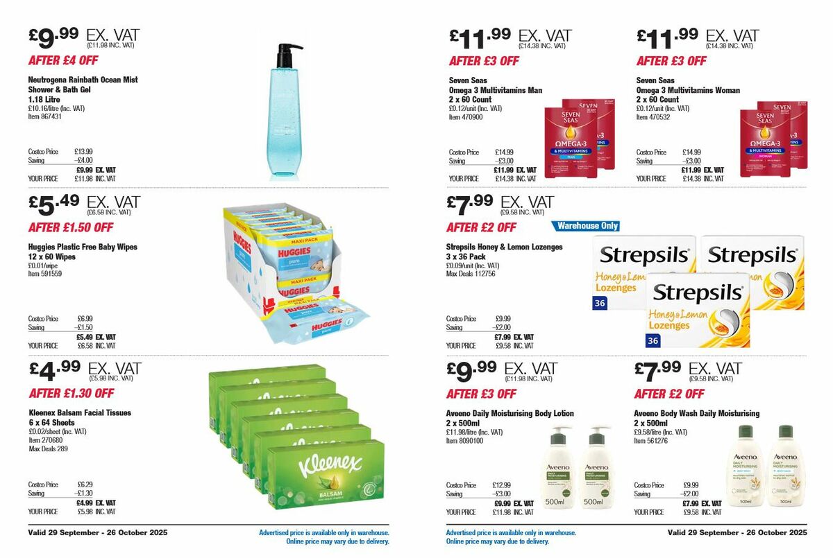 Costco Offers from 29 September