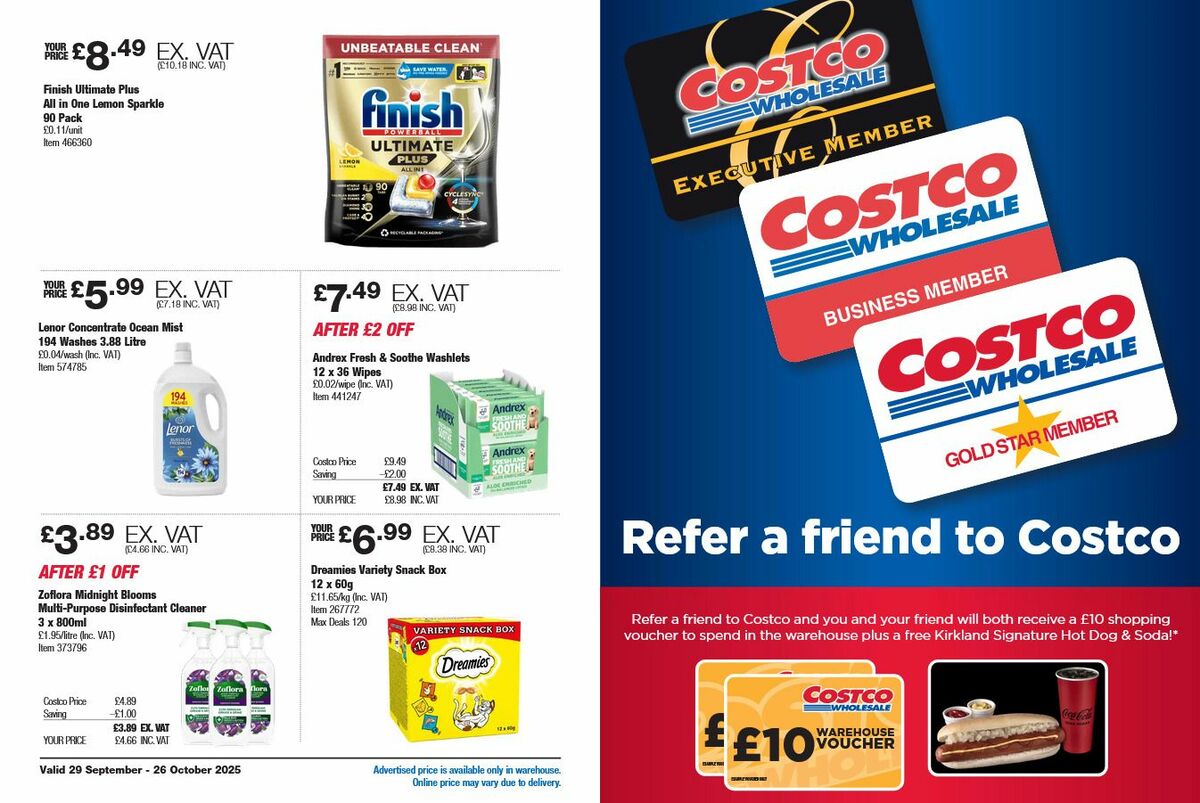 Costco Offers from 29 September
