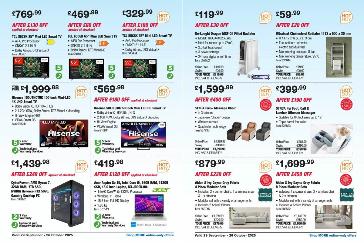 Costco Offers from 29 September