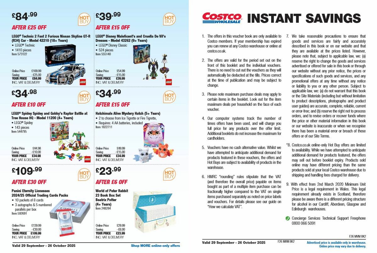 Costco Offers from 29 September