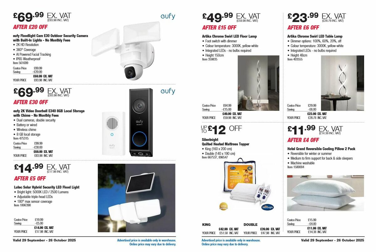 Costco Offers from 29 September