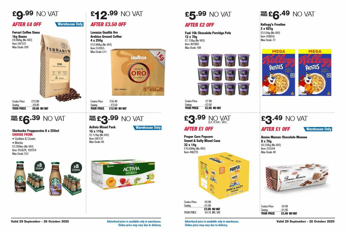 Costco Offers from 29 September