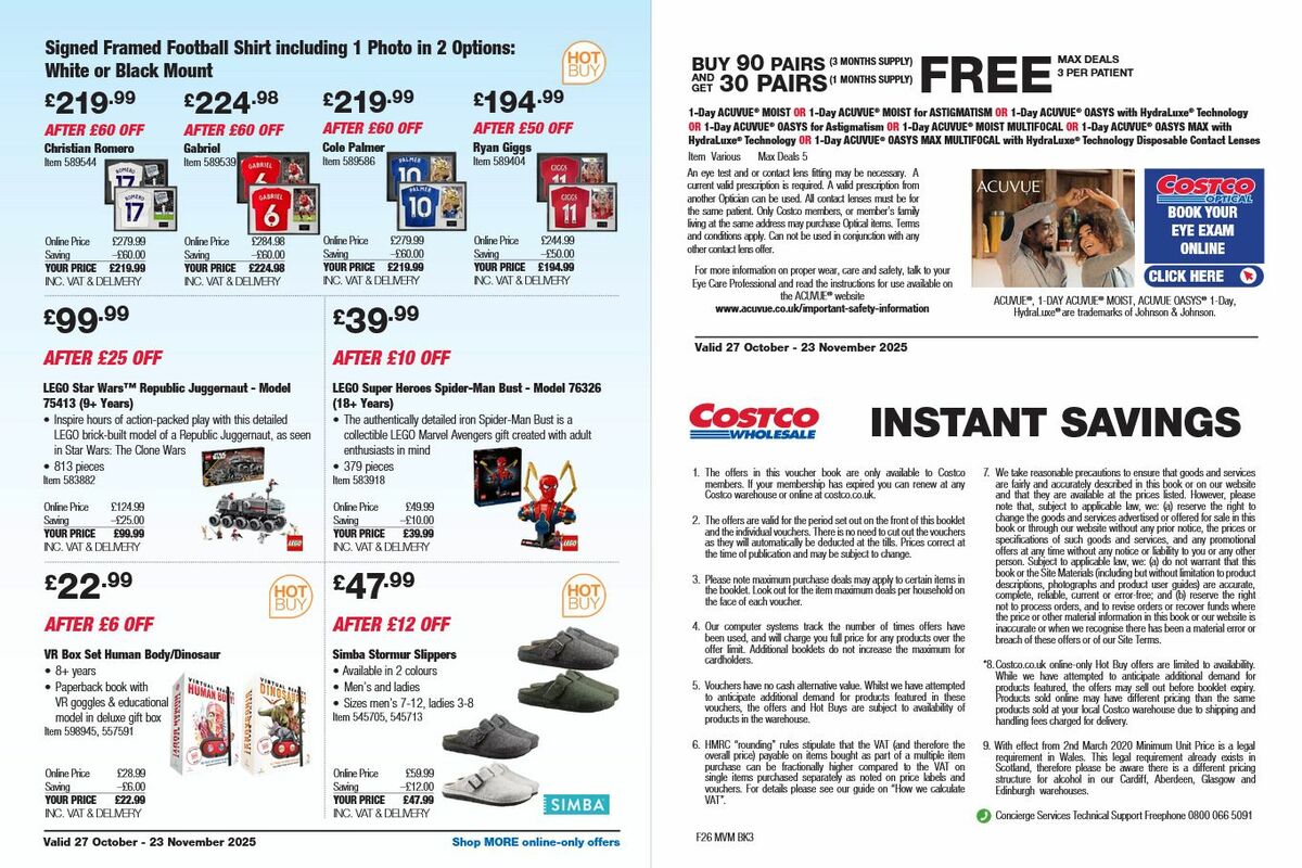 Costco Offers from 27 October