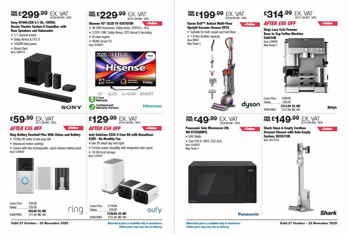 Costco Offers from 27 October