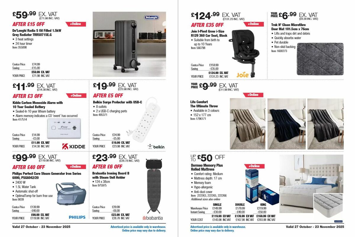 Costco Offers from 27 October