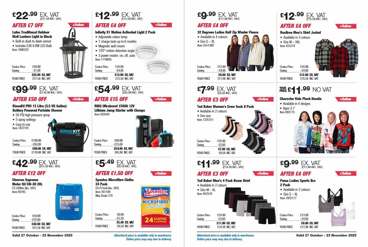 Costco Offers from 27 October
