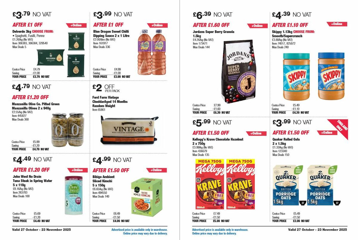 Costco Offers from 27 October