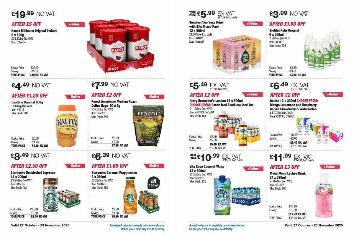Costco Offers from 27 October