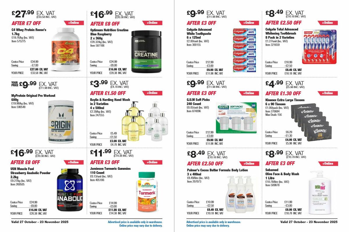 Costco Offers from 27 October