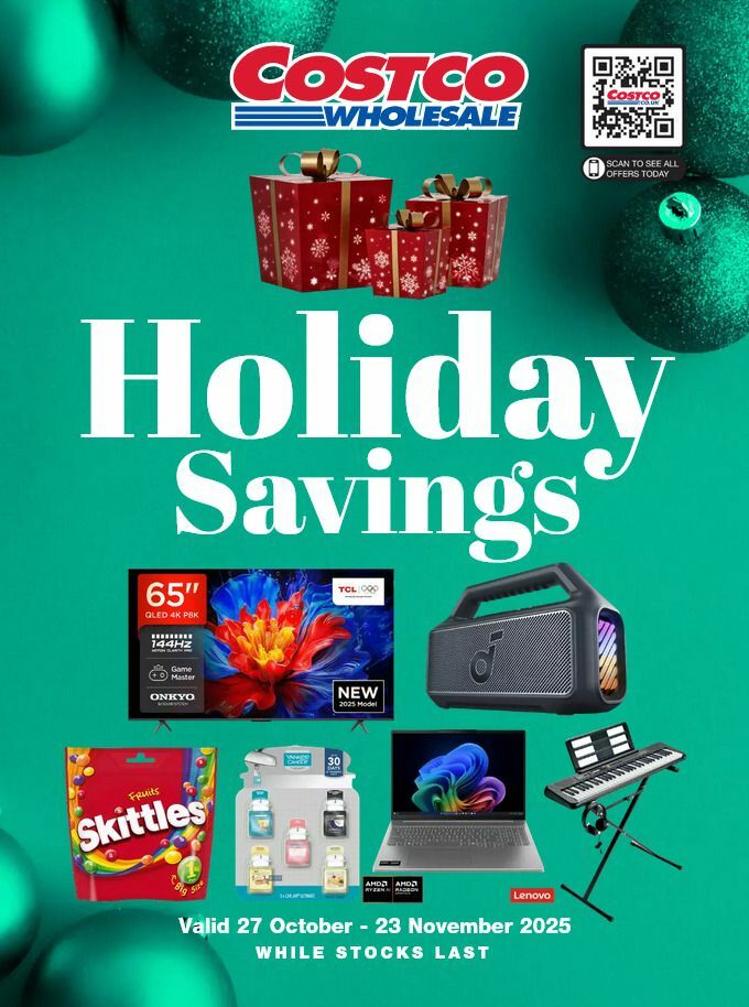 Costco Holiday Savings Offers from 27 October