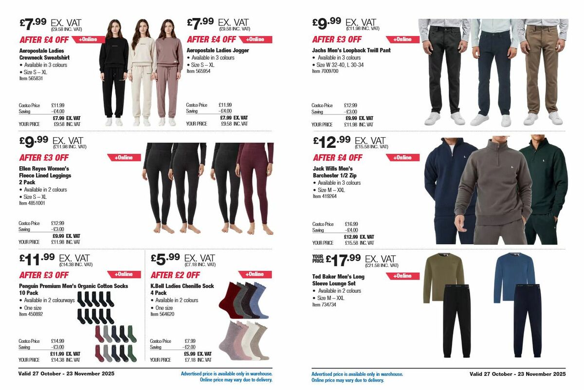Costco Holiday Savings Offers from 27 October