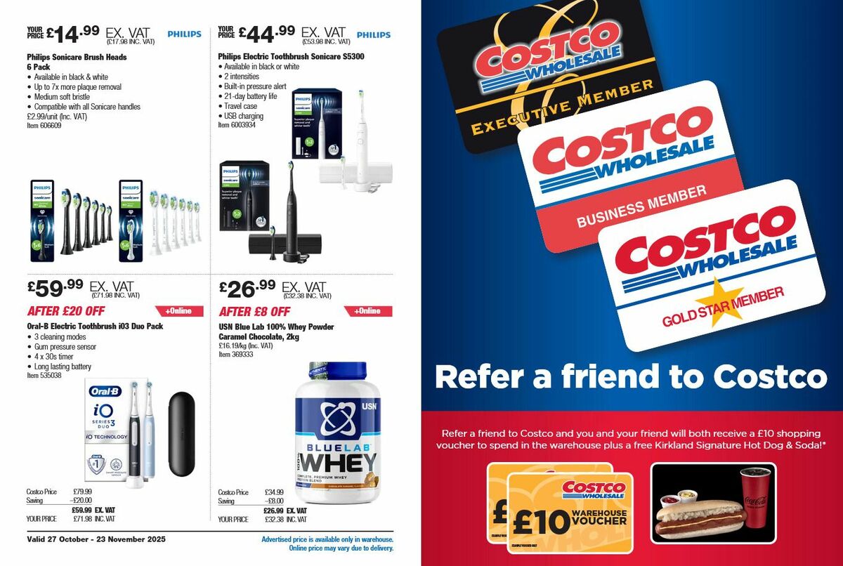 Costco Holiday Savings Offers from 27 October