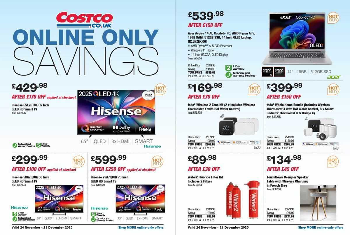 Costco Offers from 24 November