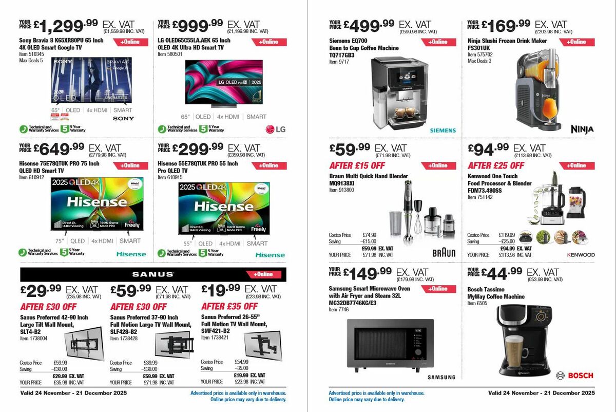 Costco Offers from 24 November