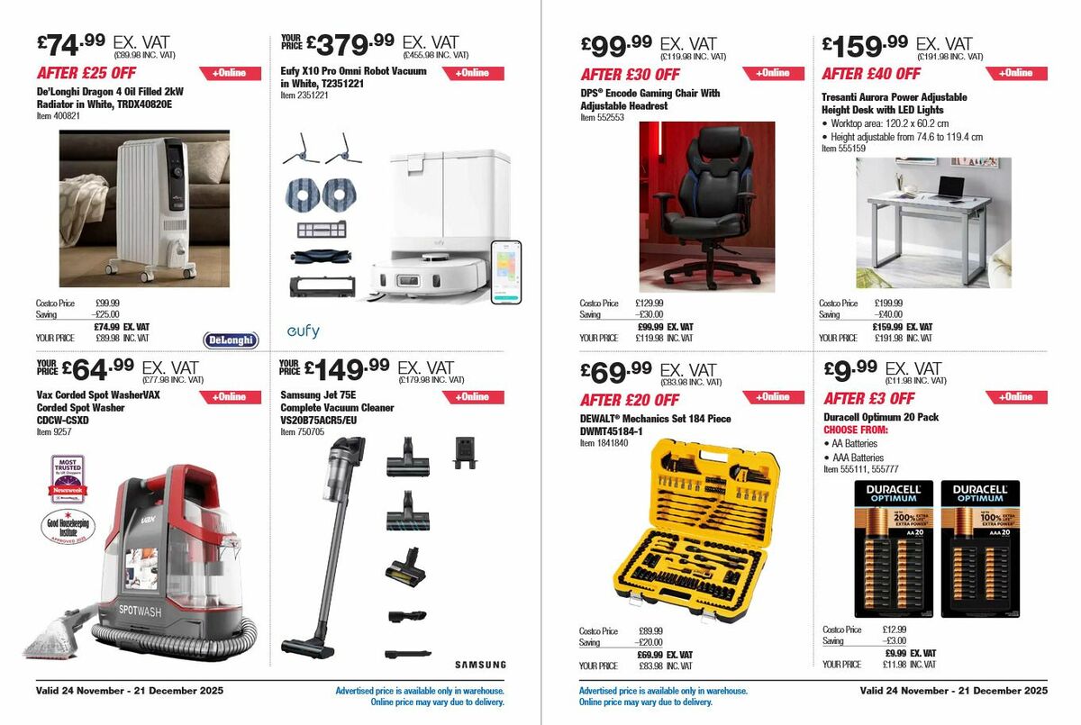 Costco Offers from 24 November