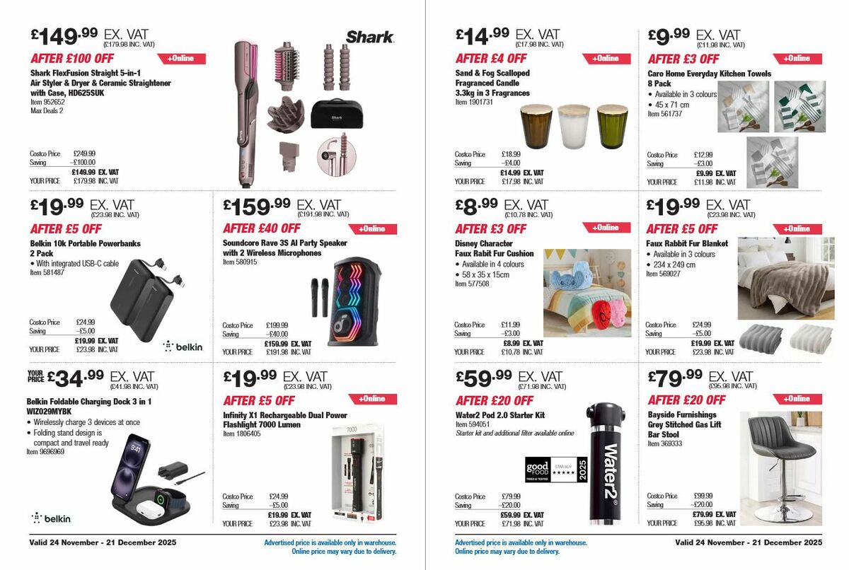 Costco Offers from 24 November