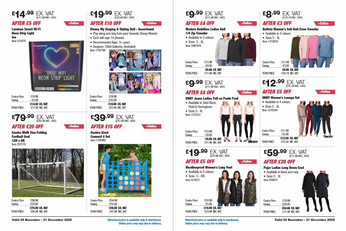 Costco Offers from 24 November