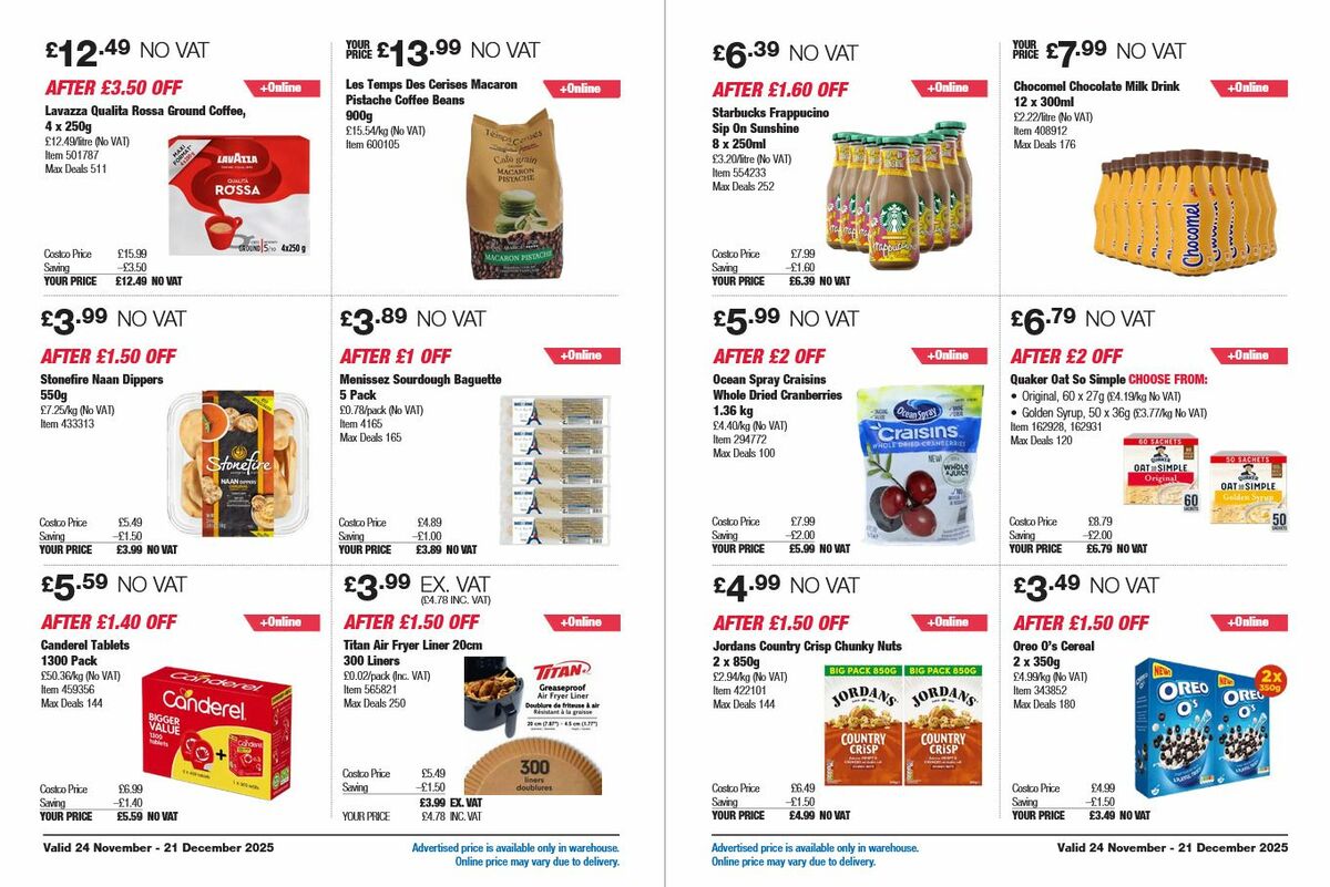 Costco Offers from 24 November