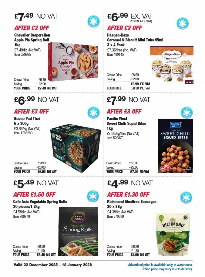 Costco Offers from 22 December