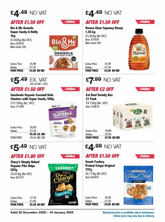 Costco Offers from 22 December
