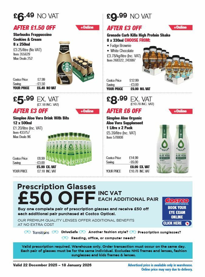 Costco Offers from 22 December