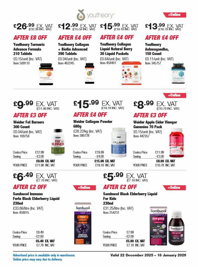 Costco Offers from 22 December