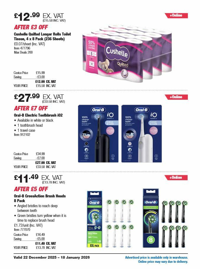 Costco Offers from 22 December