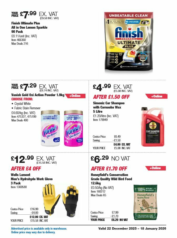 Costco Offers from 22 December
