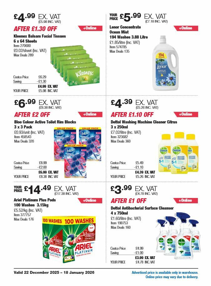 Costco Offers from 22 December