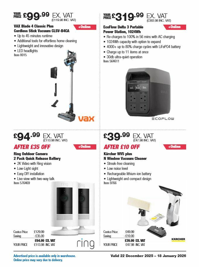 Costco Offers from 22 December