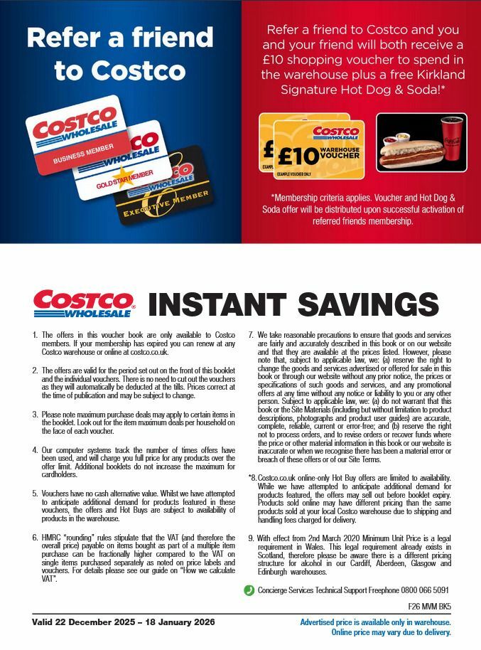 Costco Offers from 22 December