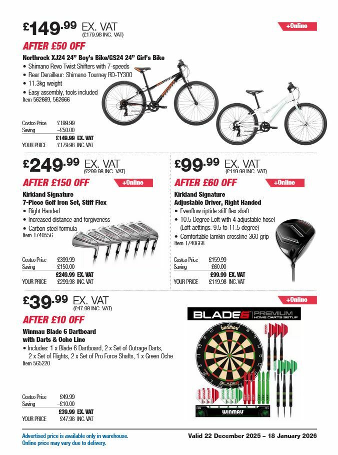 Costco Offers from 22 December
