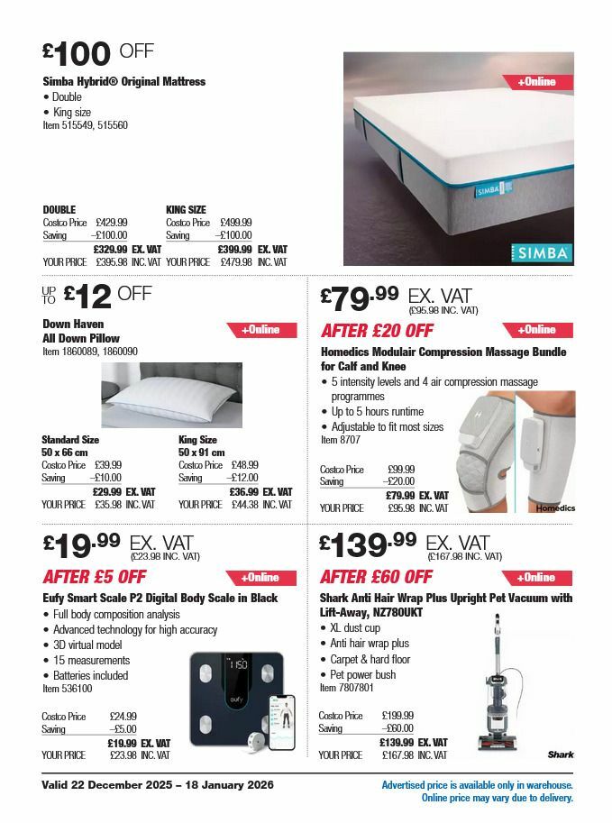 Costco Offers from 22 December