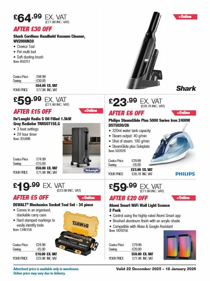 Costco Offers from 22 December