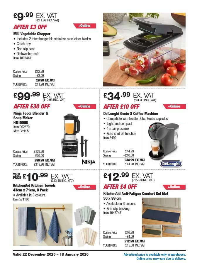 Costco Offers from 22 December