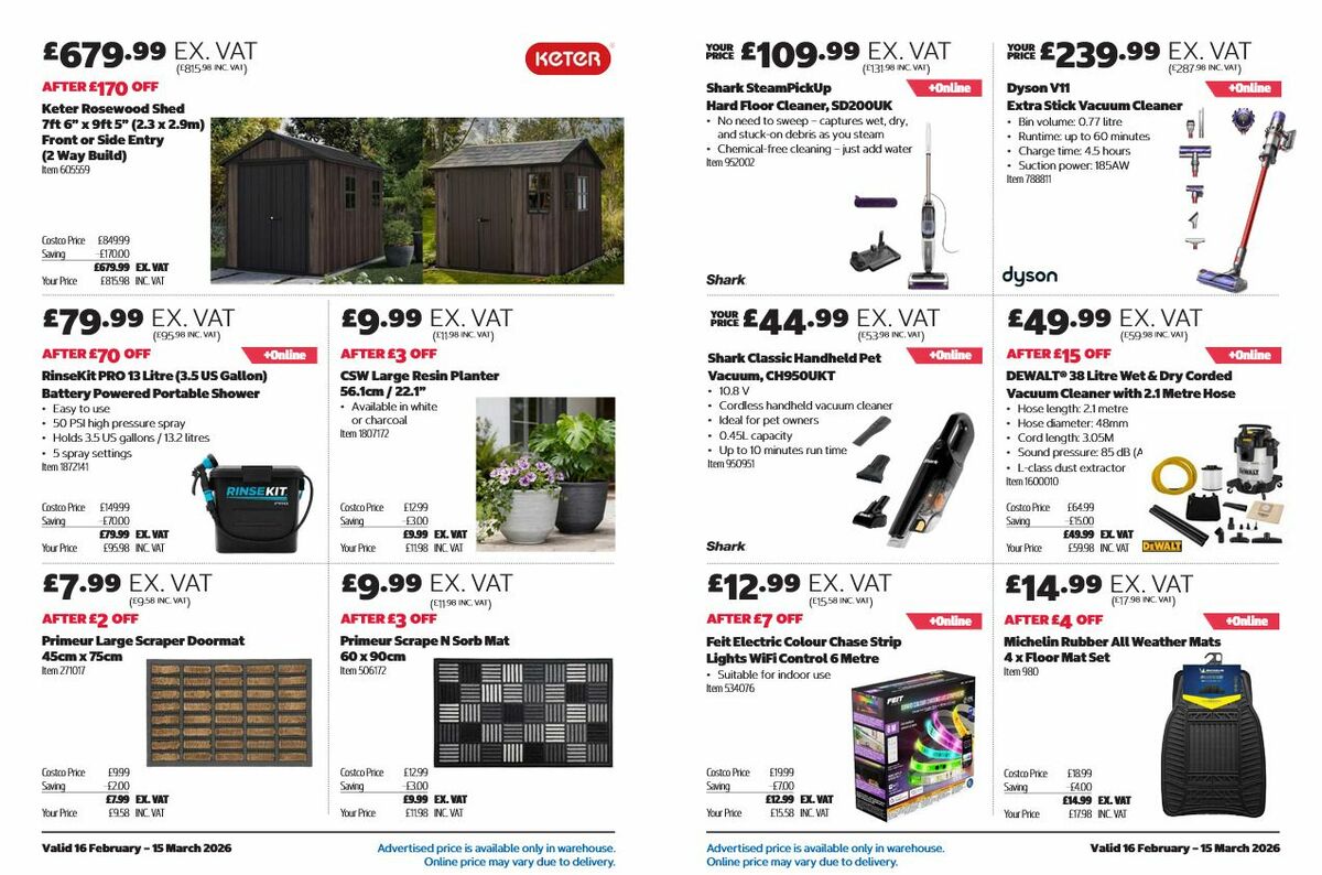 Costco Offers from 16 February