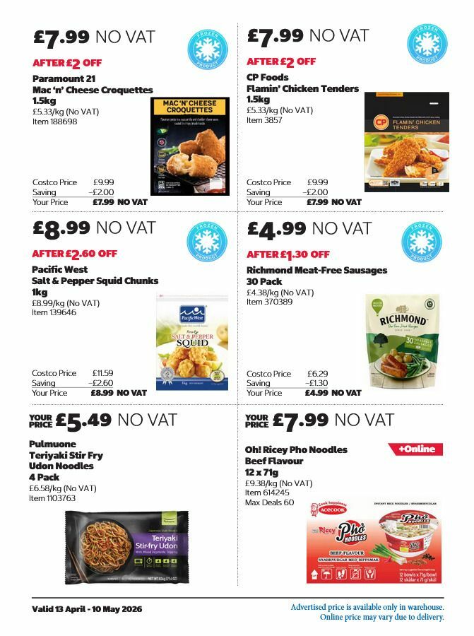 Costco Offers from 13 April