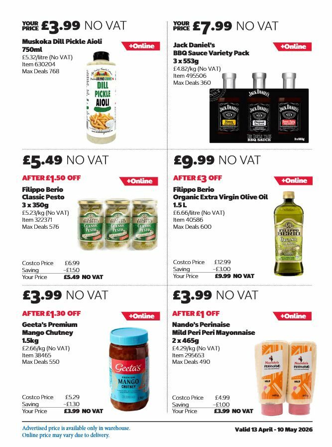 Costco Offers from 13 April