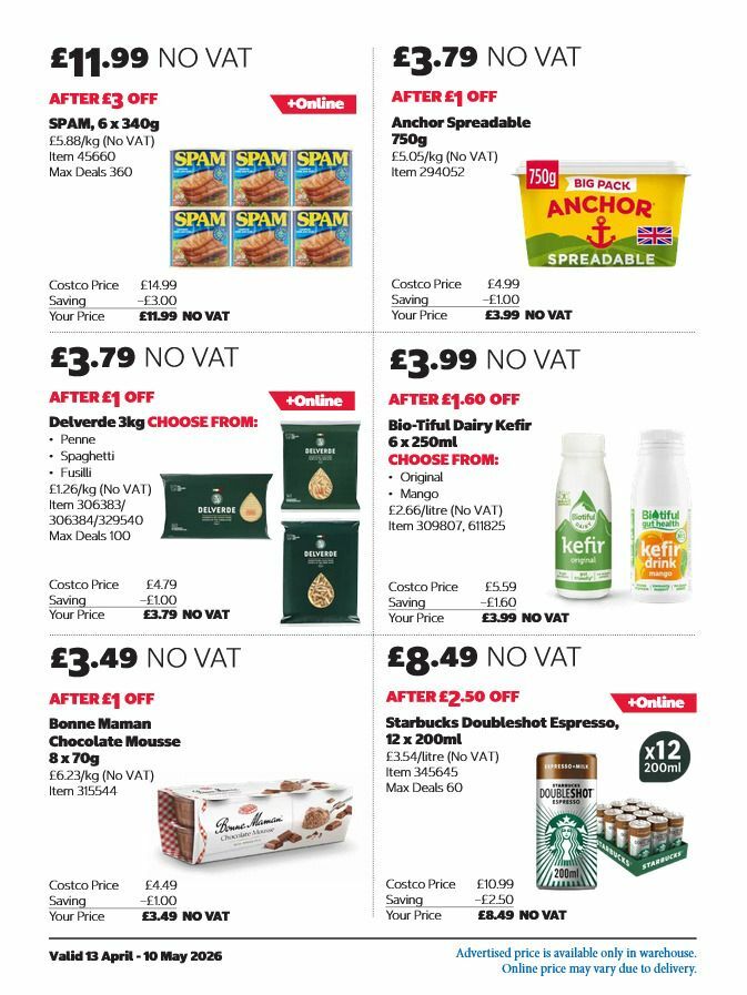 Costco Offers from 13 April