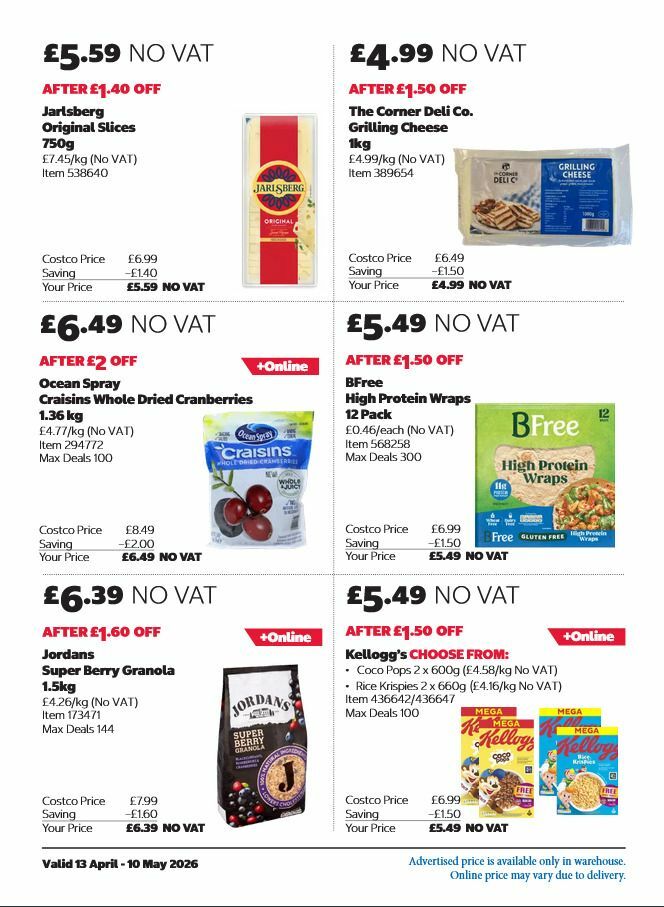 Costco Offers from 13 April