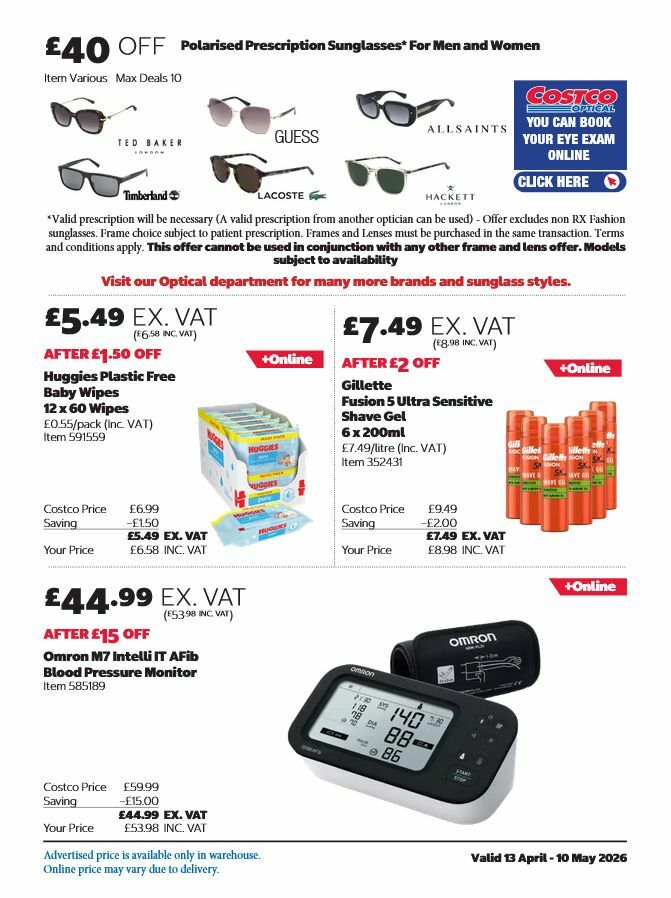Costco Offers from 13 April